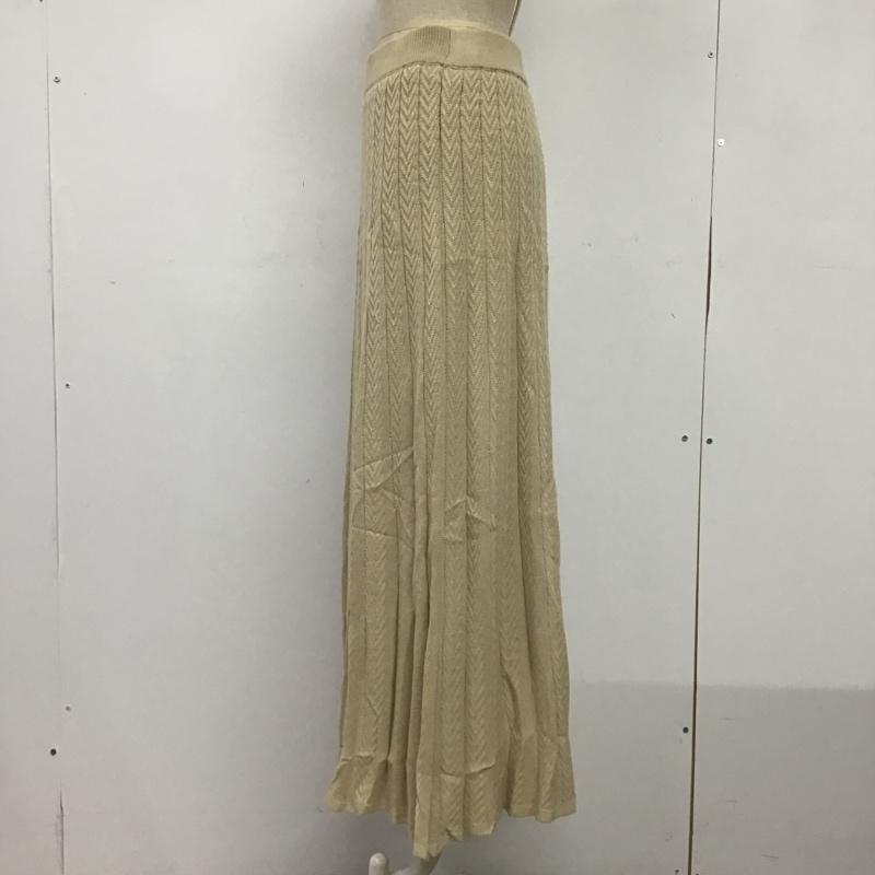 アースミュージックアンドエコロジー earth music&ecology スカート ロングスカート FREE 無地 ベージュ / ベージュ /  レディース USED 古着 中古 10080957