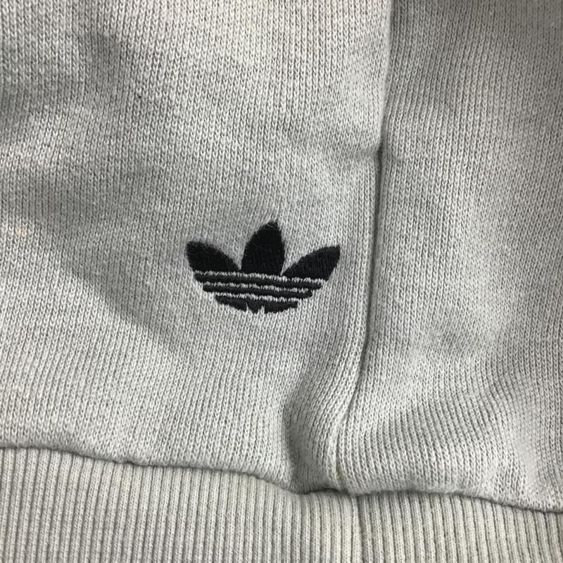 アディダス adidas パーカー 長袖 Z50458 OPENING CEREMONY プルオーバー 裏起毛 S ワンポイント 灰 / グレー / X 黄 / イエロー /  メンズ USED 古着 中古 10081038