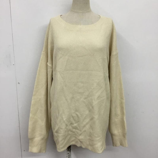 ローリーズファーム LOWRYS FARM ニット、セーター 長袖 LF620223AD FREE 無地 アイボリー / アイボリー /  レディース USED 古着 中古 10081116