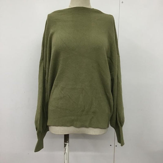 ローリーズファーム LOWRYS FARM ニット、セーター 長袖 LF620235TS パフスリーブ FREE 無地 薄緑 / ライトグリーン /  レディース USED 古着 中古 10081211