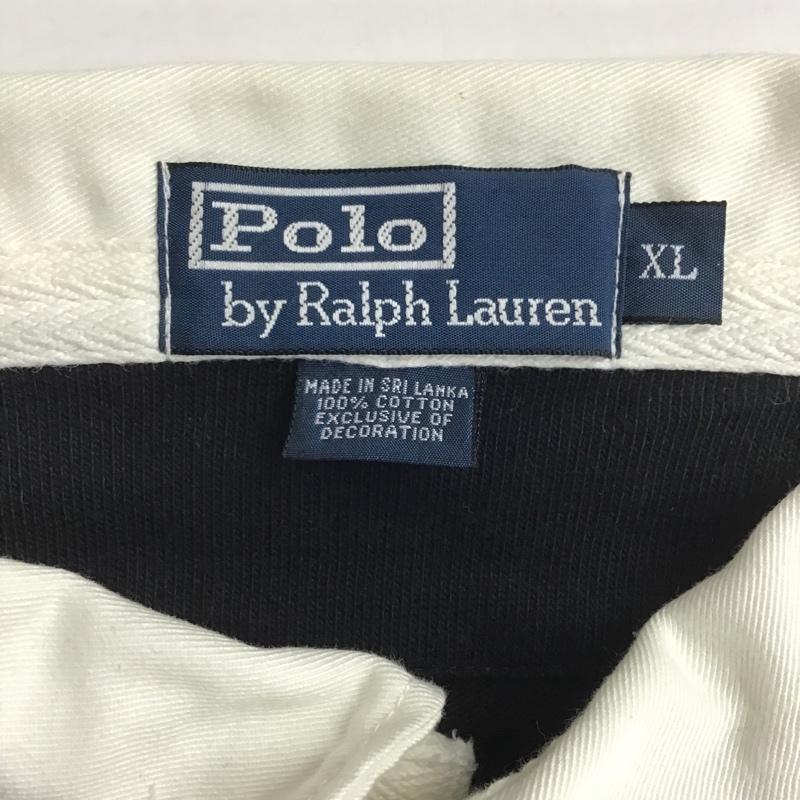 ポロバイラルフローレン Polo by RALPH LAUREN ポロシャツ 長袖 XL 無地 黒 / ブラック / X 紫 / パープル /  メンズ USED 古着 中古 10081280