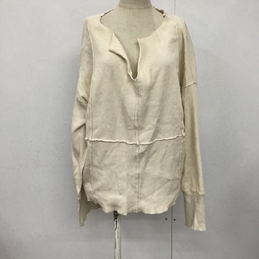 ジーナシス JEANASIS カットソー 長袖 FREE 無地 白 / ホワイト /  レディース USED 古着 中古 10081348