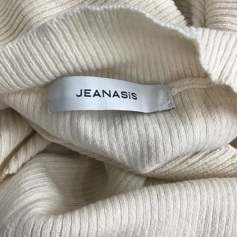 ジーナシス JEANASIS カットソー 長袖 FREE 無地 白 / ホワイト /  レディース USED 古着 中古 10081348