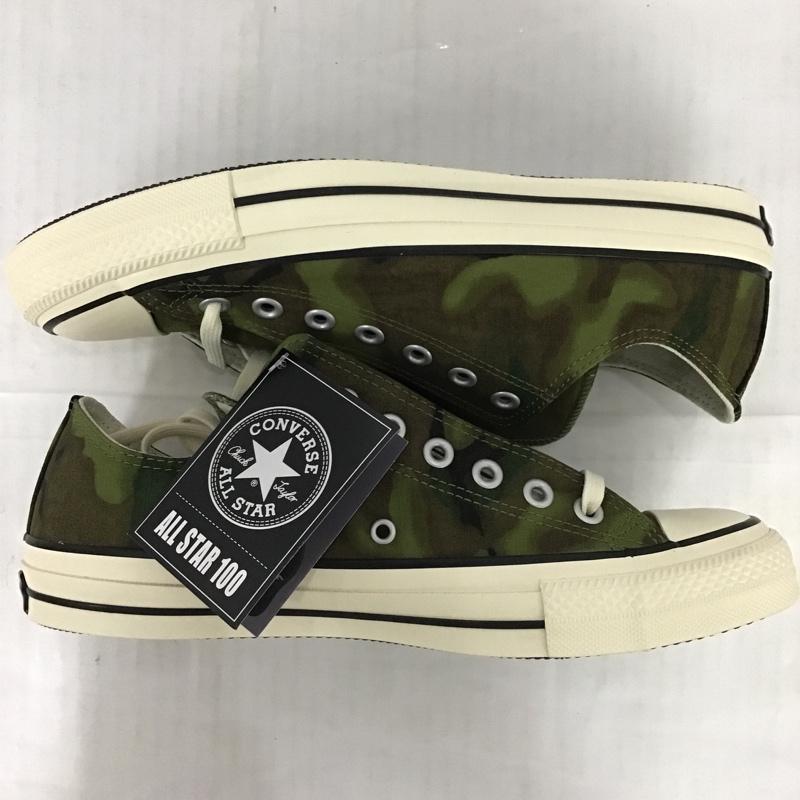 コンバース CONVERSE スニーカー スニーカー 1SC594 ALL STAR 100 GRADATIONCAMO OX オールスター 27cm 箱有 27.0cm カモフラージュ柄・迷彩 茶 / ブラウン / X カーキ / カーキ / X アイボリー / アイボリー /  メンズ USED 古着 中古 10081427