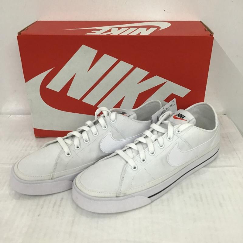 ナイキ NIKE スニーカー スニーカー CW6539 100 COURTLEGACYCNVS 27cm 箱有 27.0cm ロゴ、文字 白 / ホワイト /  メンズ USED 古着 中古 10081428