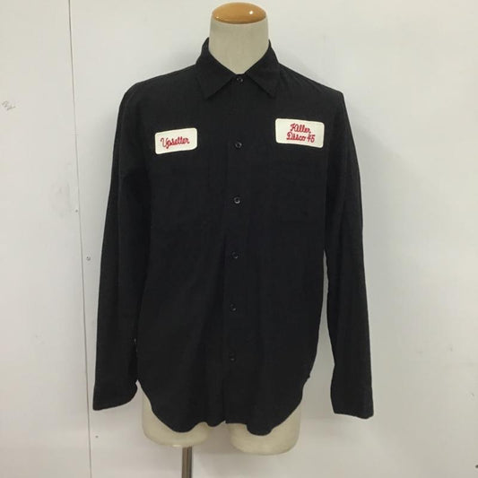 ワコマリア WACKO MARIA シャツ、ブラウス 長袖 M 無地 黒 / ブラック /  メンズ USED 古着 中古 10081488