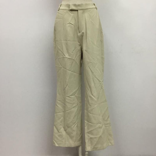 ローリーズファーム LOWRYS FARM パンツ スラックス L 無地 アイボリー / アイボリー /  レディース USED 古着 中古 10081537