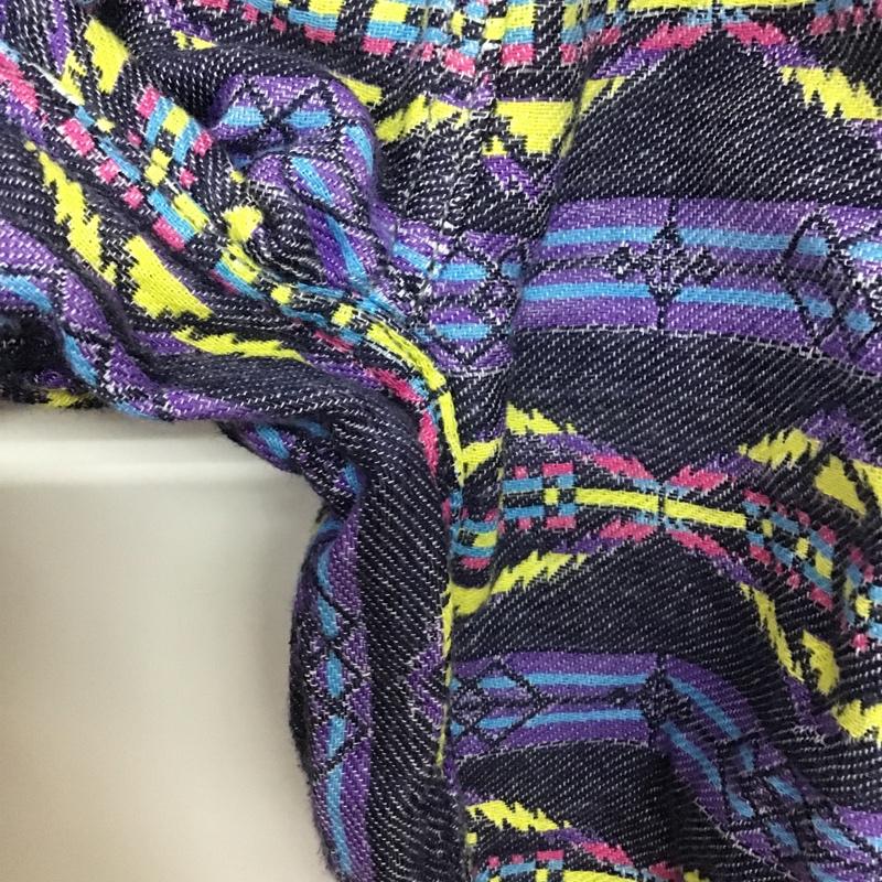 ワイルドシングス WILD THINGS ボトムス ボトムス P132325 クロップド丈 XS ネイティブ柄 紫 / パープル /  メンズ USED 古着 中古 10081653