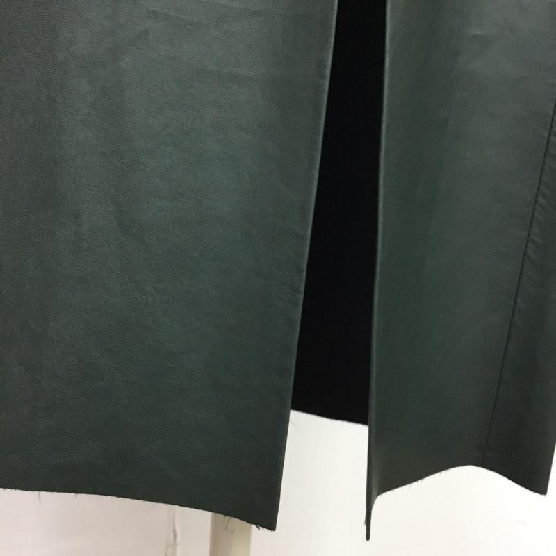 ザラ ZARA ワンピース ひざ丈スカート 2207 133 501 スリット キャミソールワンピ L 無地 緑 / グリーン /  レディース USED 古着 中古 10081682