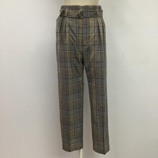 ユナイテッドアローズグリーンレーベルリラクシング UNITEDARROWSGREENLABELRELAXING パンツ スラックス 3614-137-2077 テーパードパンツ 36 チェック マルチカラー / マルチカラー /  レディース USED 古着 中古 10081815