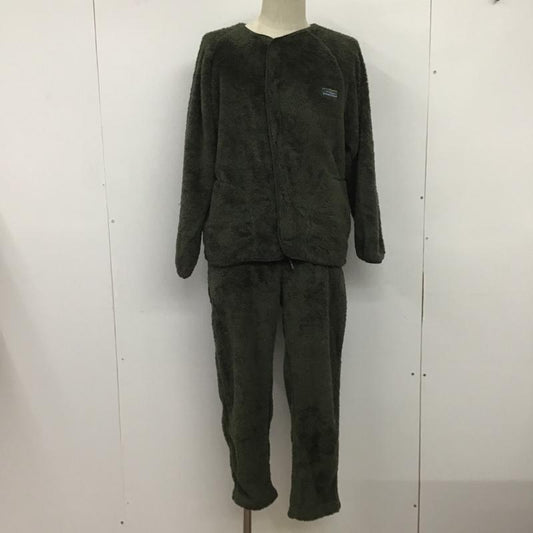 フリークスストア FREAK'S STORE セットアップ セットアップ リラックスフィット フリースセットアップ ノーカラージャケット×イージーパンツ S 無地 カーキ / カーキ /  メンズ USED 古着 中古 10081816