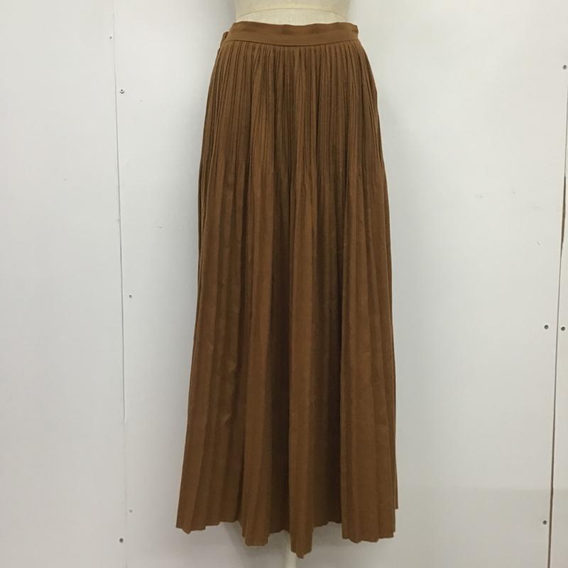 アズールバイマウジー AZUL BY MOUSSY スカート ロングスカート 250CSA31-3161 プリーツスカート M 無地 茶 / ブラウン /  レディース USED 古着 中古 10081823