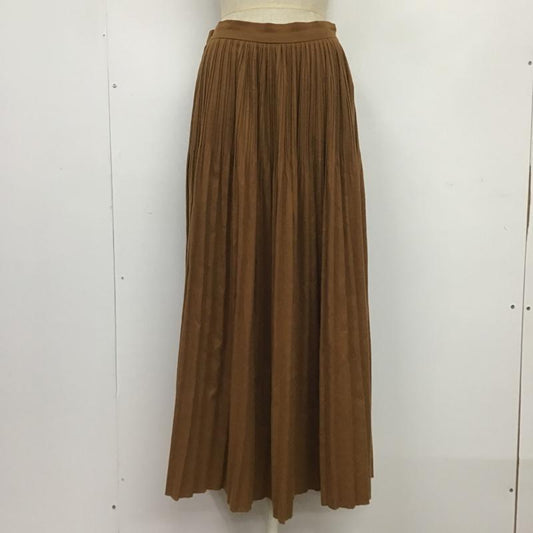 アズールバイマウジー AZUL BY MOUSSY スカート ロングスカート 250CSA31-3161 プリーツスカート M 無地 茶 / ブラウン /  レディース USED 古着 中古 10081823