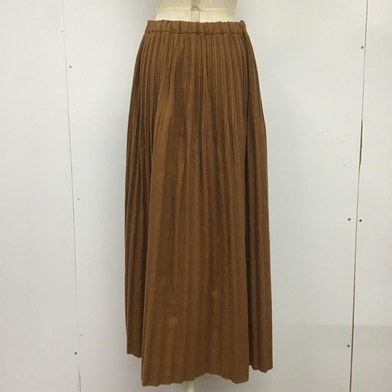 アズールバイマウジー AZUL BY MOUSSY スカート ロングスカート 250CSA31-3161 プリーツスカート M 無地 茶 / ブラウン /  レディース USED 古着 中古 10081823