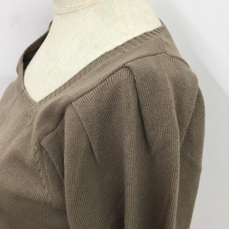 アズールバイマウジー AZUL BY MOUSSY ワンピース ロングスカート 250EAC73-509I SQUARE NECK KNIT ONEPIECE S 無地 ベージュ / ベージュ /  レディース USED 古着 中古 10081873
