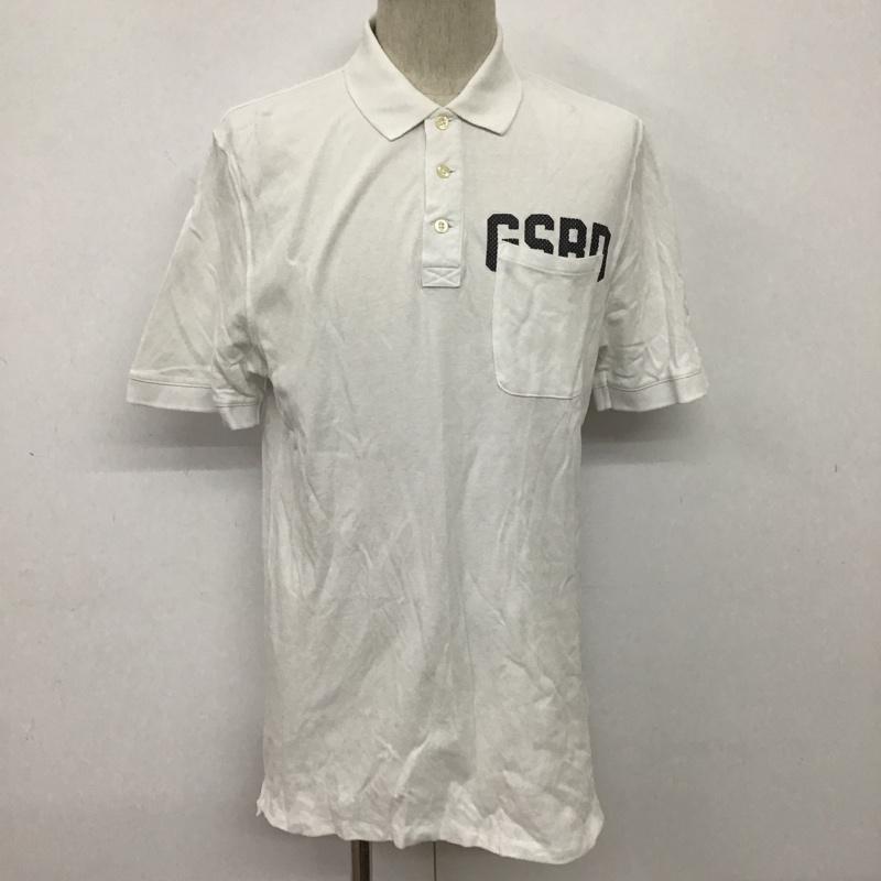 ジースターロゥ G-STAR RAW ポロシャツ 半袖 M 無地 白 / ホワイト /  メンズ USED 古着 中古 10081899