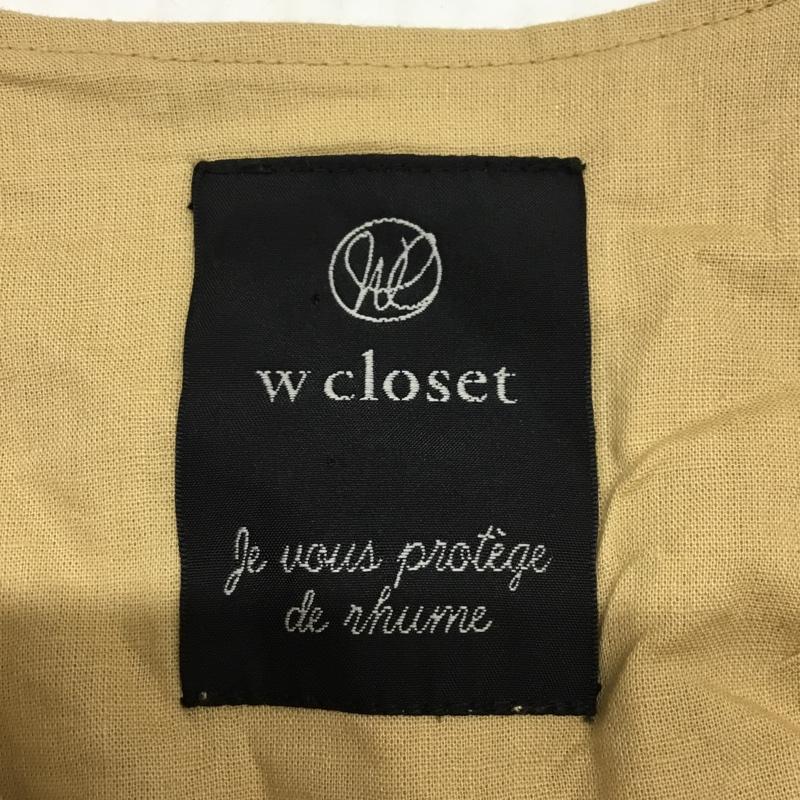 ダブルクローゼット w closet コート コート一般 FREE 無地 ベージュ / ベージュ /  レディース USED 古着 中古 10081960