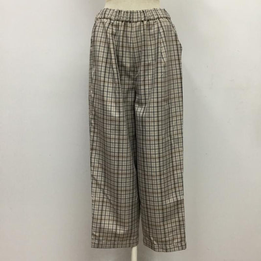 サマンサモスモス Samansa Mos2 パンツ スラックス FREE チェック マルチカラー / マルチカラー /  レディース USED 古着 中古 10081985