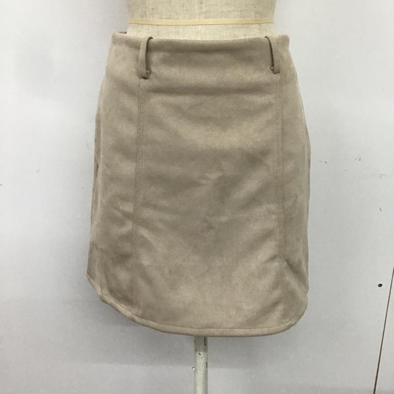 ヘザー Heather スカート ミニスカート HE050061CF 台形スカート M 無地 ベージュ / ベージュ /  レディース USED 古着 中古 10082039
