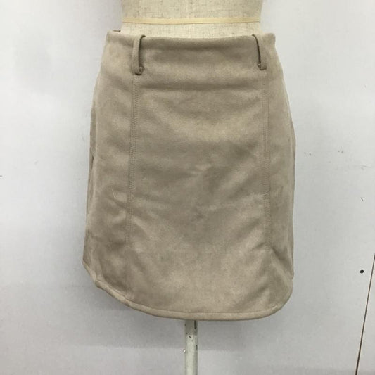 ヘザー Heather スカート ミニスカート HE050061CF 台形スカート M 無地 ベージュ / ベージュ /  レディース USED 古着 中古 10082039