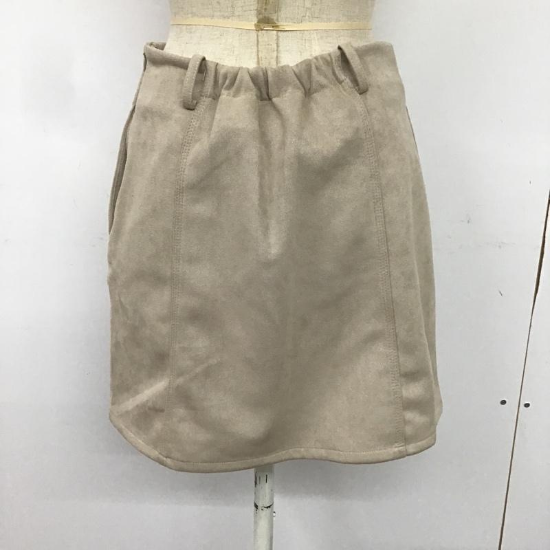 ヘザー Heather スカート ミニスカート HE050061CF 台形スカート M 無地 ベージュ / ベージュ /  レディース USED 古着 中古 10082039