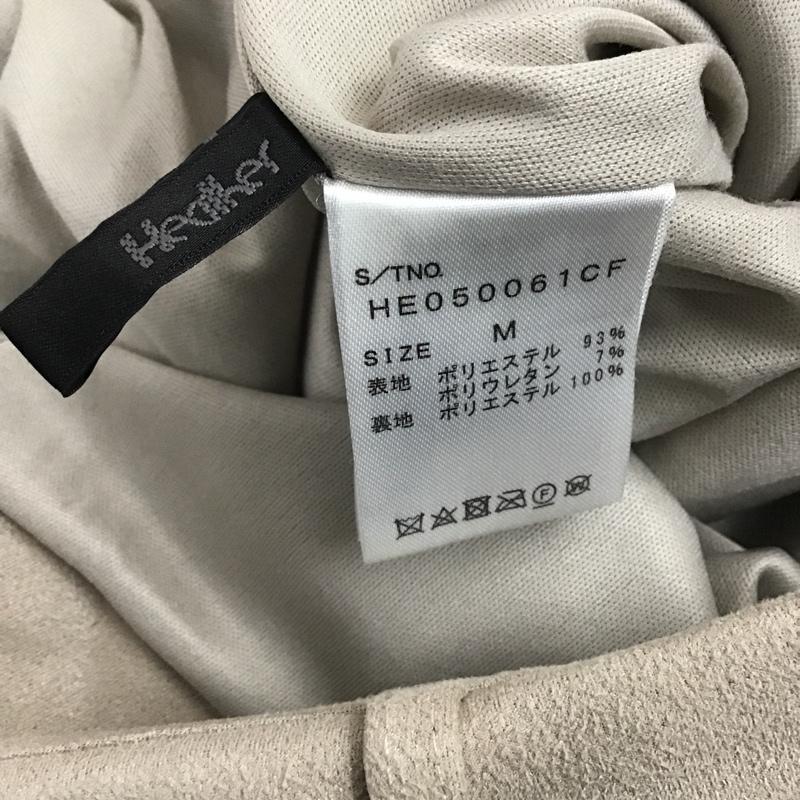 ヘザー Heather スカート ミニスカート HE050061CF 台形スカート M 無地 ベージュ / ベージュ /  レディース USED 古着 中古 10082039