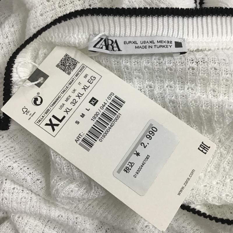 ザラ ZARA タンクトップ タンクトップ タグ付 XL 無地 白 / ホワイト /  レディース USED 古着 中古 10082045