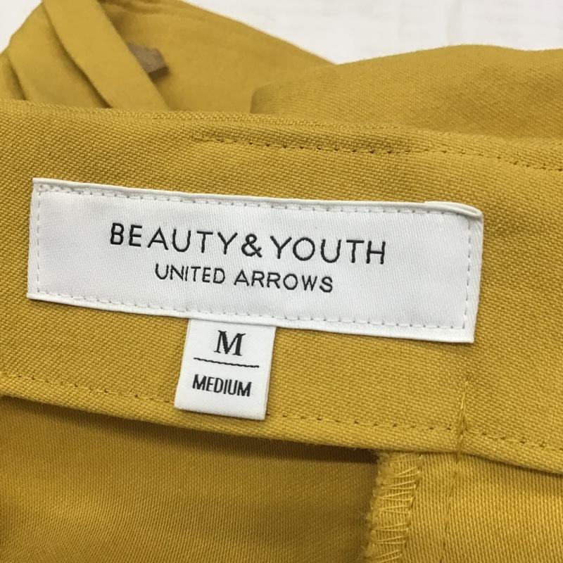 ビューティアンドユース BEAUTY&YOUTH スカート ひざ丈スカート 1624-242-3241 ラップスリットハイウエストスカート M 無地 黄 / イエロー /  レディース USED 古着 中古 10082095