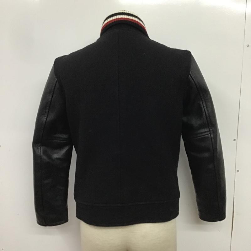 アデイインザライフ ユナイテッドアローズ A day in the life UNITED ARROWS ジャケット、上着 ジャンパー、ブルゾン 6225-699-0404 レザースリーブ S 無地 黒 / ブラック / X 白 / ホワイト / X 赤 / レッド /  メンズ USED 古着 中古 10082144