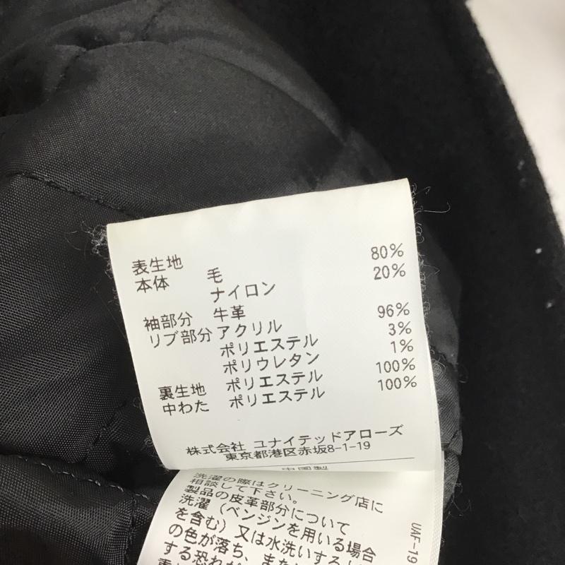 アデイインザライフ ユナイテッドアローズ A day in the life UNITED ARROWS ジャケット、上着 ジャンパー、ブルゾン 6225-699-0404 レザースリーブ S 無地 黒 / ブラック / X 白 / ホワイト / X 赤 / レッド /  メンズ USED 古着 中古 10082144
