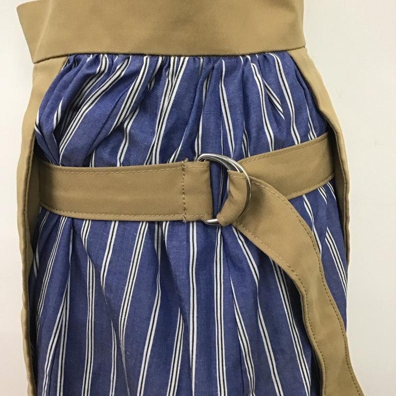 フリークスストア FREAK'S STORE スカート ロングスカート FOL19SS029 FREE 無地 X ストライプ ベージュ / ベージュ / X 青 / ブルー /  レディース USED 古着 中古 10082194