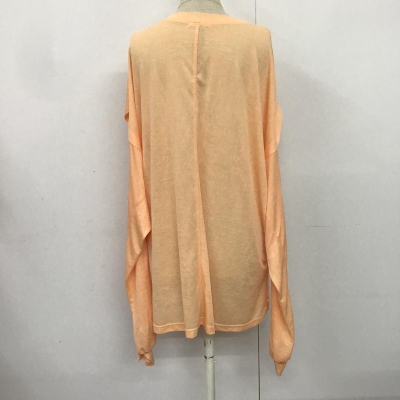 アプレジュールミニョン apres jour mignon カットソー 長袖 MAJ027003B 2WAYスリーブ FREE 無地 橙 / オレンジ /  レディース USED 古着 中古 10082196