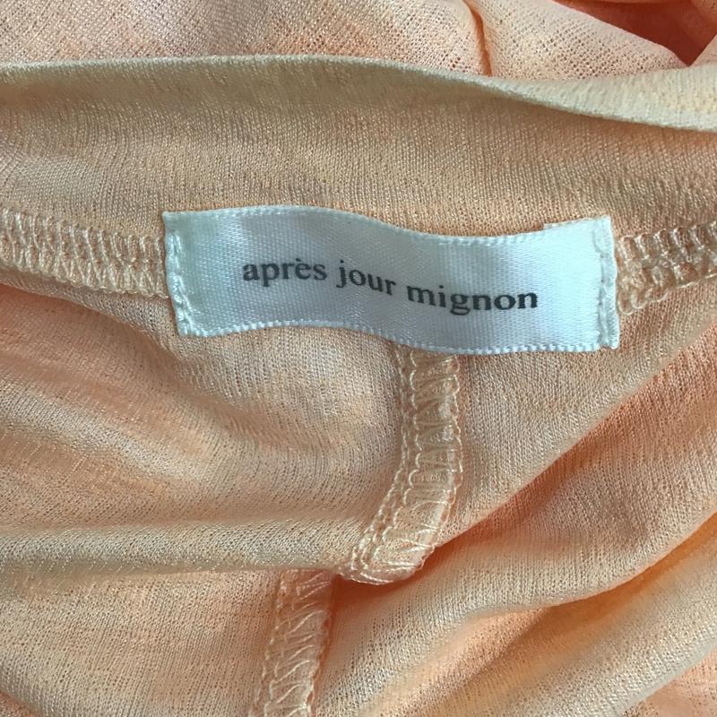 アプレジュールミニョン apres jour mignon カットソー 長袖 MAJ027003B 2WAYスリーブ FREE 無地 橙 / オレンジ /  レディース USED 古着 中古 10082196