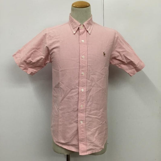 ポロバイラルフローレン Polo by RALPH LAUREN シャツ、ブラウス 半袖 ボタンダウン L ワンポイント 桃 / ピンク /  メンズ USED 古着 中古 10082202