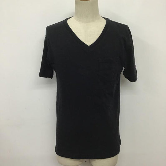 チャンピオン Champion Tシャツ 半袖 C8-H30BR Vネック M 無地 黒 / ブラック /  メンズ USED 古着 中古 10082258