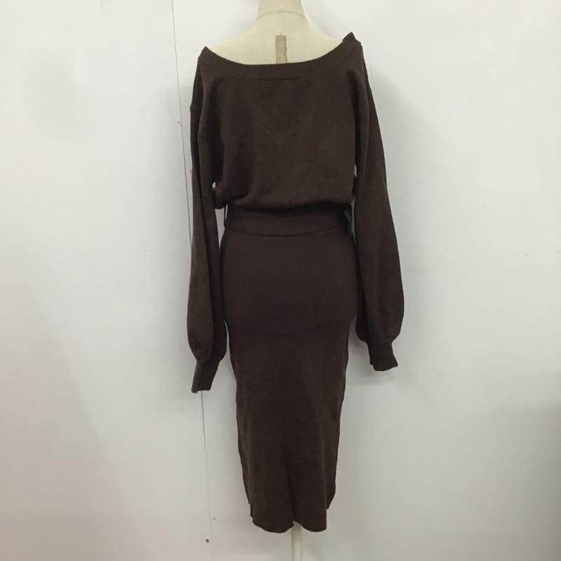マウジー MOUSSY ワンピース ロングスカート 010CSF70-0690 FREE 無地 茶 / ブラウン /  レディース USED 古着 中古 10082302