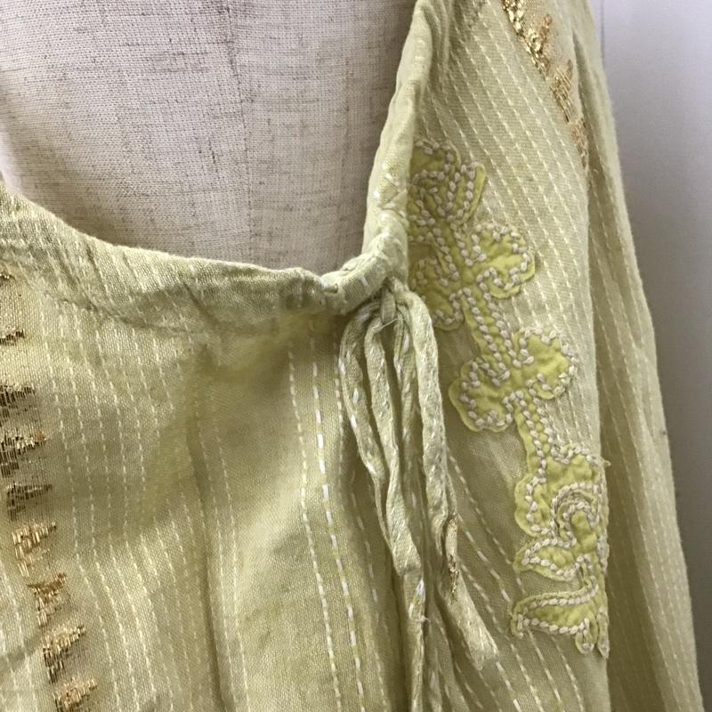 ザラ ZARA ワンピース ロングスカート M 無地 黄 / イエロー /  レディース USED 古着 中古 10082398