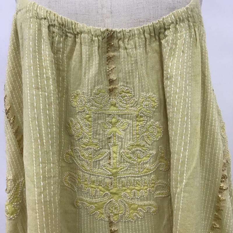 ザラ ZARA ワンピース ロングスカート M 無地 黄 / イエロー /  レディース USED 古着 中古 10082398