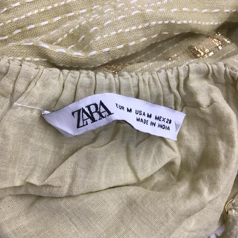 ザラ ZARA ワンピース ロングスカート M 無地 黄 / イエロー /  レディース USED 古着 中古 10082398