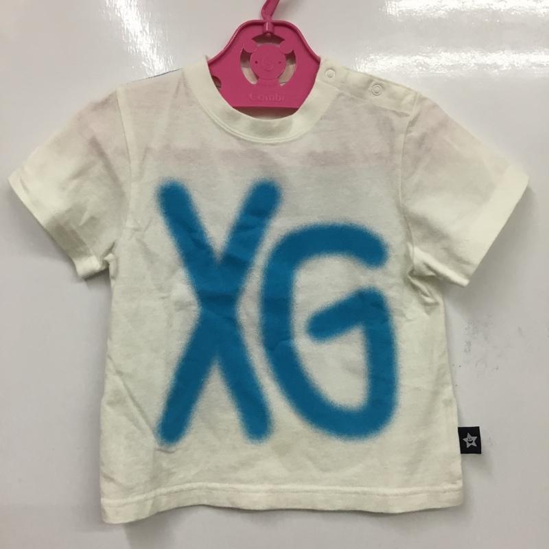 エックスガール X-girl Tシャツ 半袖 1411101 ベビー キッズ 3T ロゴ、文字 白 / ホワイト / X 水色 / ライトブルー /  ガールズ USED 古着 中古 10082407