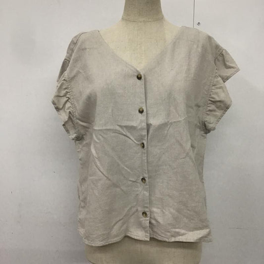 ローリーズファーム LOWRYS FARM カットソー 半袖 LF619040AD フレンチスリーブ 2WAY FREE 無地 灰 / グレー /  レディース USED 古着 中古 10082413