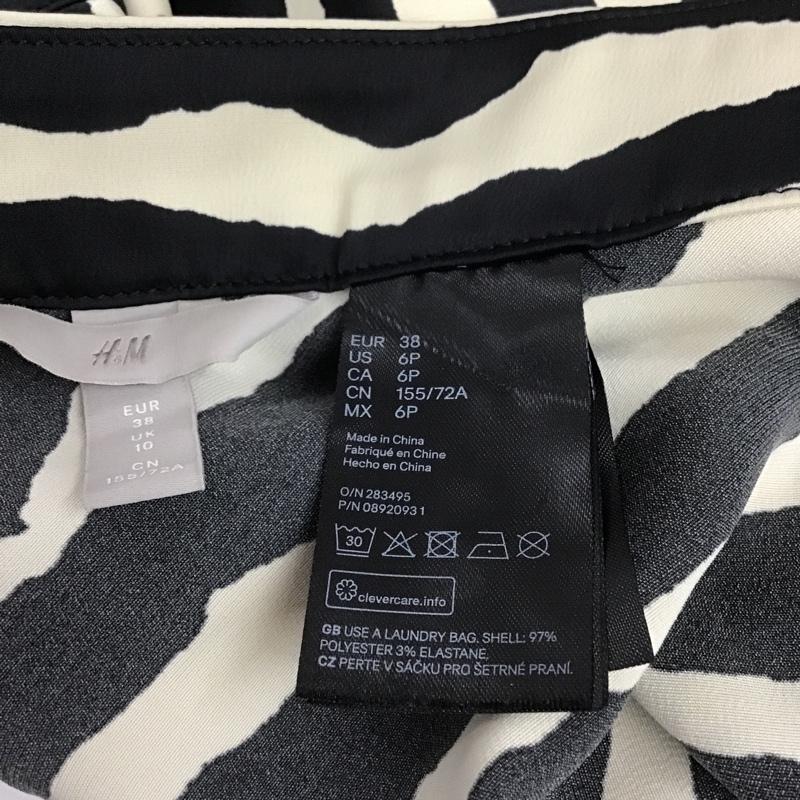ヘンネスアンドモーリッツ H&M スカート ひざ丈スカート ゼブラ柄 黒 / ブラック / X ベージュ / ベージュ /  レディース USED 古着 中古 10082420