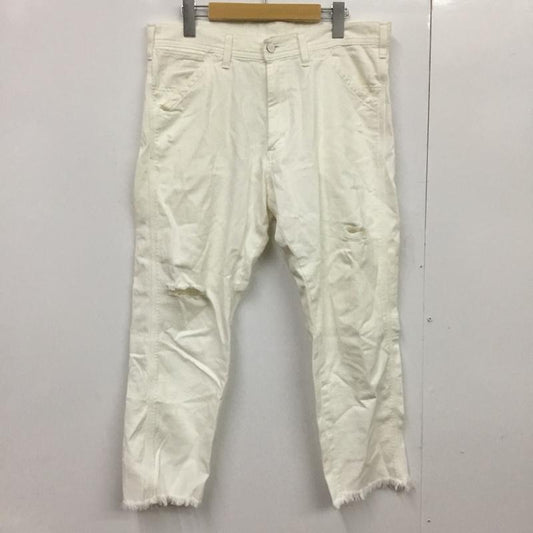 リー Lee パンツ デニム、ジーンズ 33インチ 無地 白 / ホワイト /  メンズ USED 古着 中古 10082427