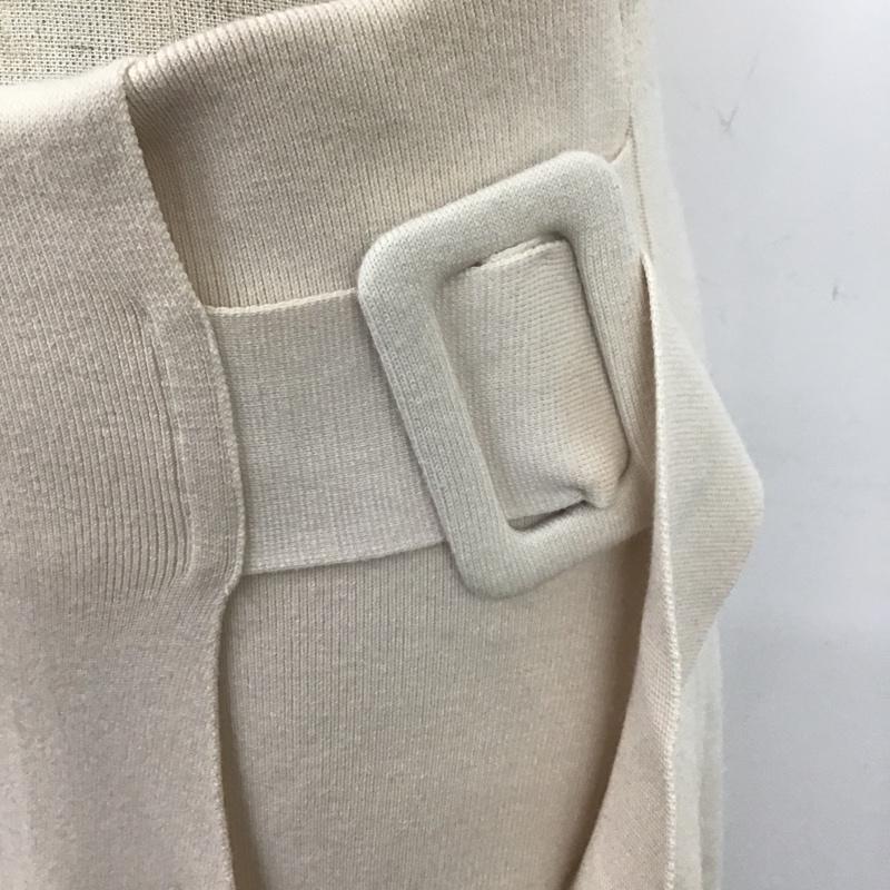ミラオーウェン Mila Owen スカート ロングスカート 09WN0191047 ニット巻スカート 0 無地 アイボリー / アイボリー /  レディース USED 古着 中古 10082486