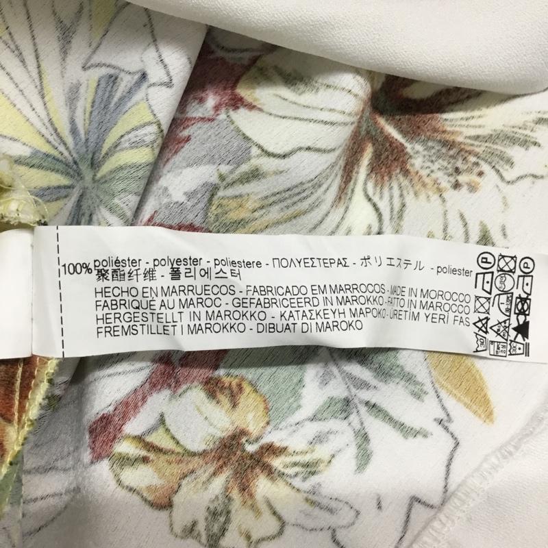 ザラベーシック ZARA BASIC ワンピース ひざ丈スカート 2988 191 330 オープンショルダー XS 花柄 黄 / イエロー /  レディース USED 古着 中古 10082529