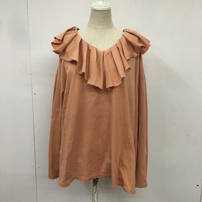 カスタネ Kastane カットソー 長袖 K215004B-21 FREE 無地 桃 / ピンク /  レディース USED 古着 中古 10082535