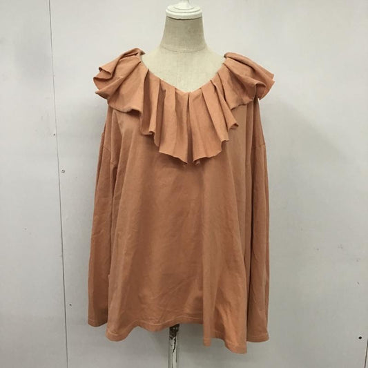 カスタネ Kastane カットソー 長袖 K215004B-21 FREE 無地 桃 / ピンク /  レディース USED 古着 中古 10082535