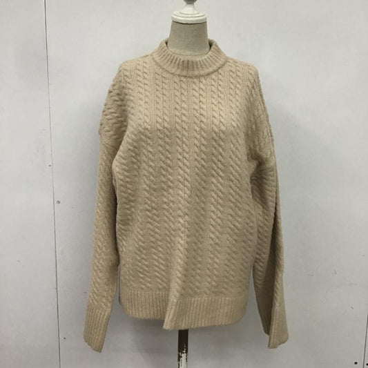 アーバンリサーチ URBAN RESEARCH ニット、セーター 長袖 FREE 無地 ベージュ / ベージュ /  レディース USED 古着 中古 10082543