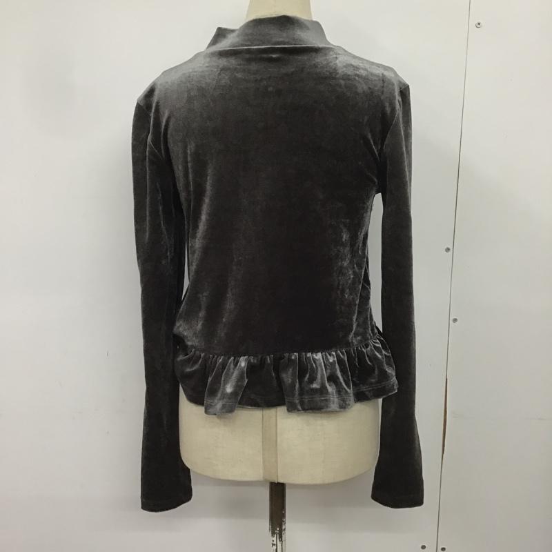 ザラ ZARA カットソー 長袖 XS 無地 チャコールグレー / チャコールグレー /  レディース USED 古着 中古 10082643