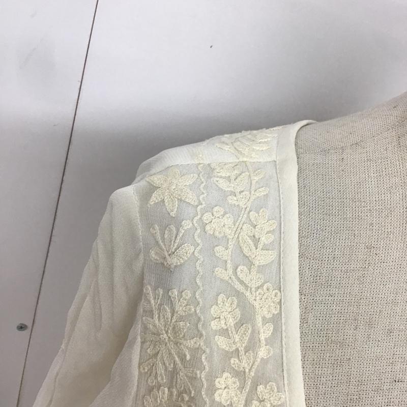アナザーエディション Anather Edition ワンピース ひざ丈スカート チロリアンワンピース 5626-603-2001 FREE 刺繍 白 / ホワイト /  レディース USED 古着 中古 10082708